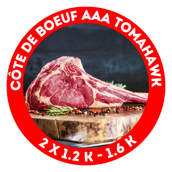 Côte de boeuf AAA tomahawk (prix au kilo)