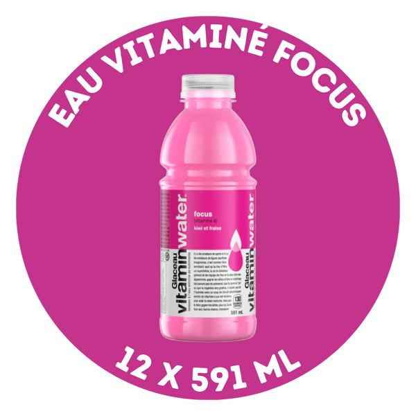 Eau vitaminé Focus (12 x 591 ml)
