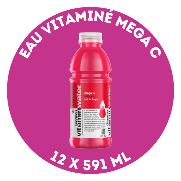 Eau vitaminé Mega C (12 x 591 ml)