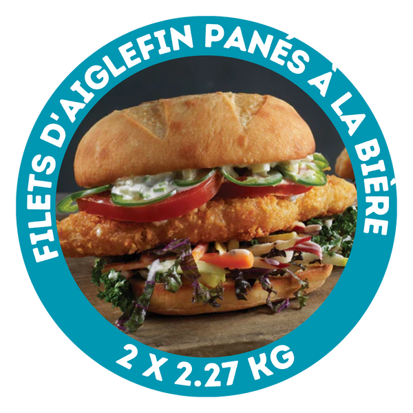 Filets d'aiglefin panés à la bière (3 onces)