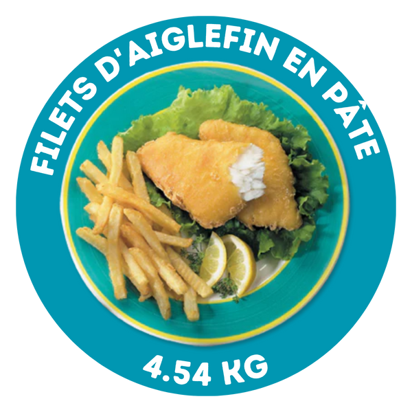 Filets d'aiglefin en pâte (4 onces)