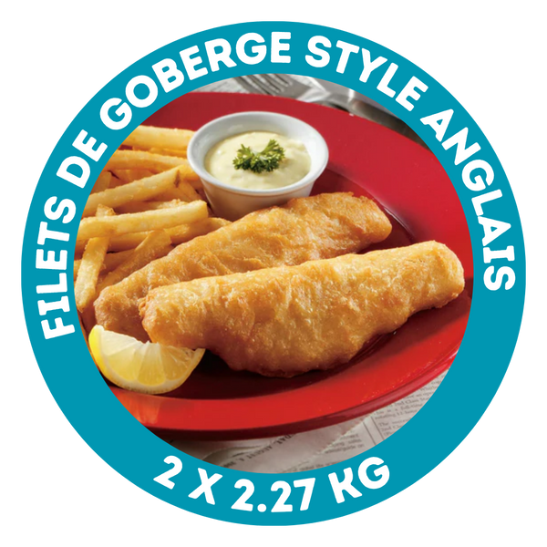 Filets de goberge style anglais