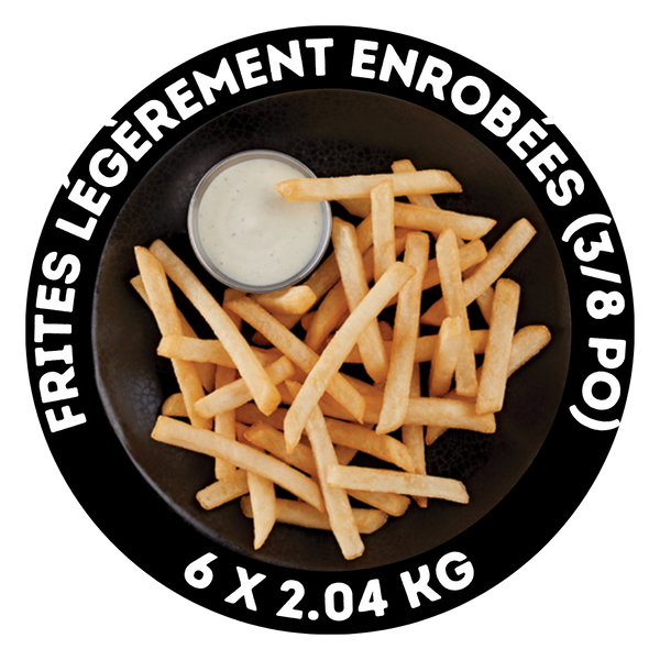 Frites légèrement enrobées (3/8 po)