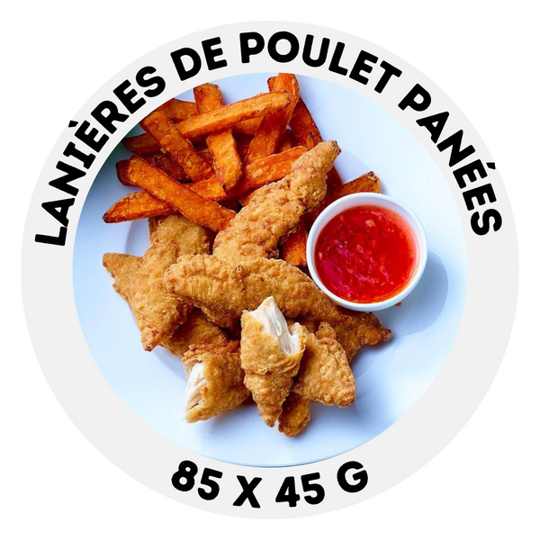 Lanières de poulet panées "Love Me Tenders"