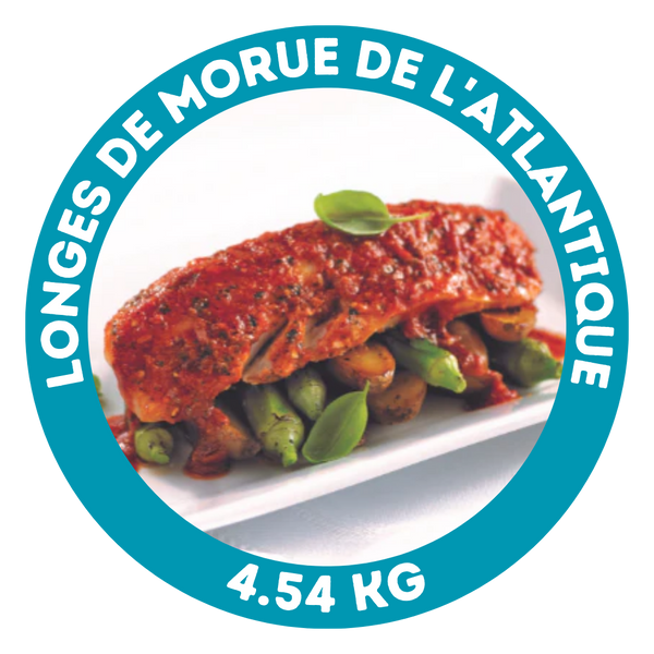 Longes de morue de l'Atlantique