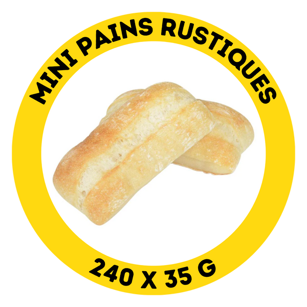 Mini pains rustiques