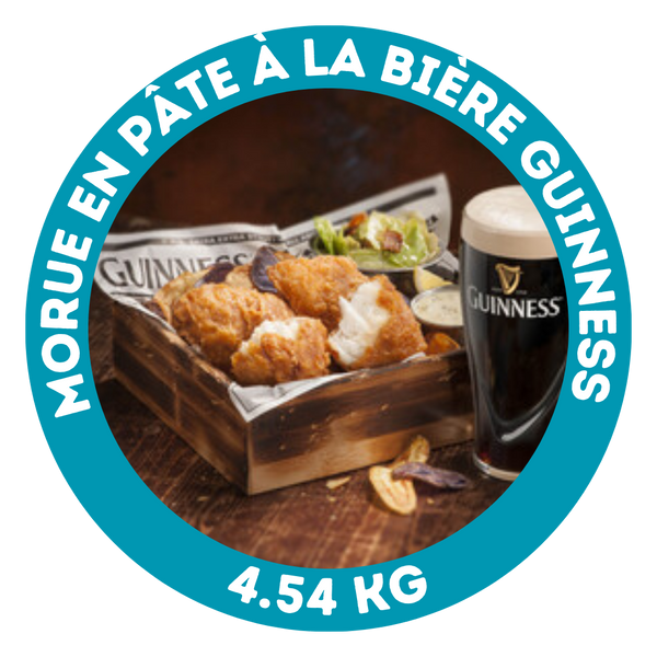 Morue en pâte à la bière Guinness (4 onces)