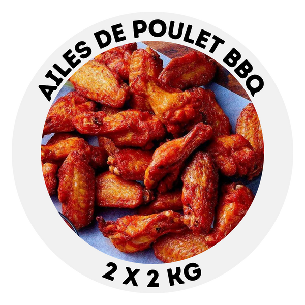 Ailes de poulet BBQ cuites