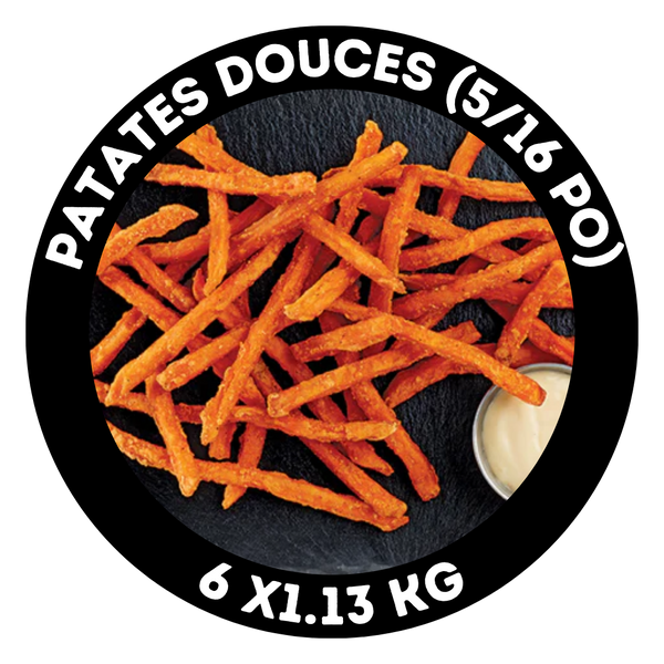Frites de patates douces (5/16 po)