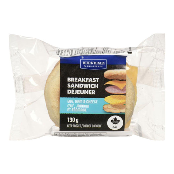 Sandwich déjeuner œuf, fromage et jambon