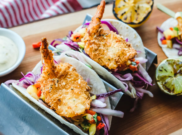 Crevettes papillon panées à la noix de coco (21-25/lb)