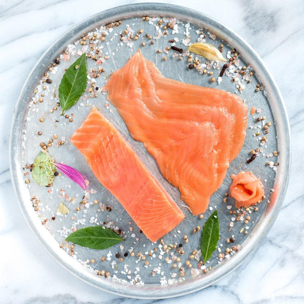 Saumon Coho fumé, tranché et congelé