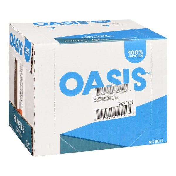 Jus d'orange pure déjeuner (12 x 960 ml)
