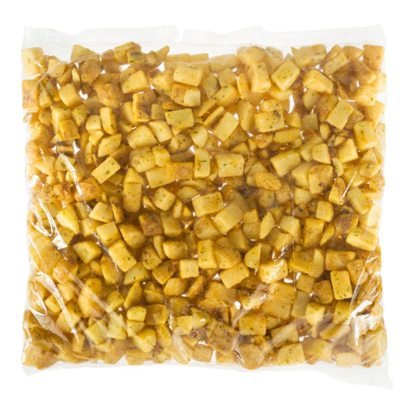 Pommes de terre en cube assaisonnées