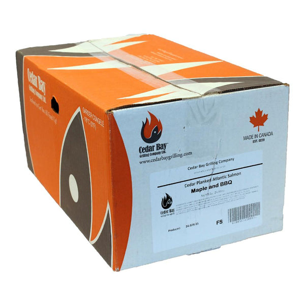 Saumon BBQ à l'érable sur planche de cèdre