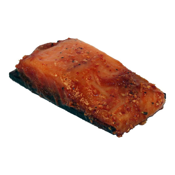 Saumon BBQ à l'érable sur planche de cèdre