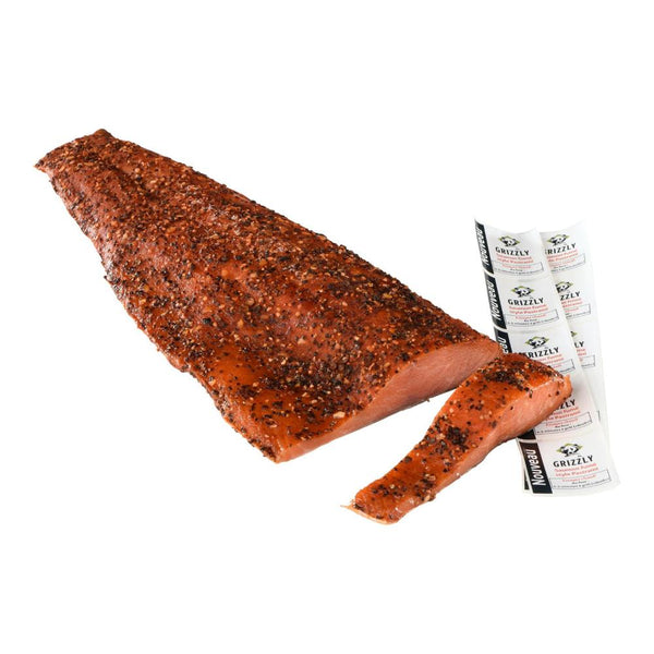 Saumon fumé de l'Atlantique pastrami (prix au kilo - environ 2 x 950 g)