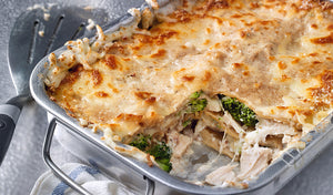 lasagne poulet et brocoli