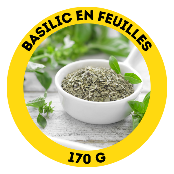 Basilic en feuilles