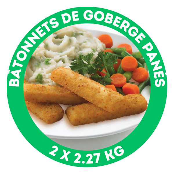 Bâtonnets de goberge panés