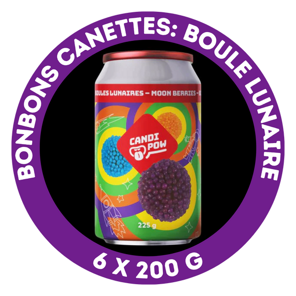 Bonbons canettes: boule lunaire