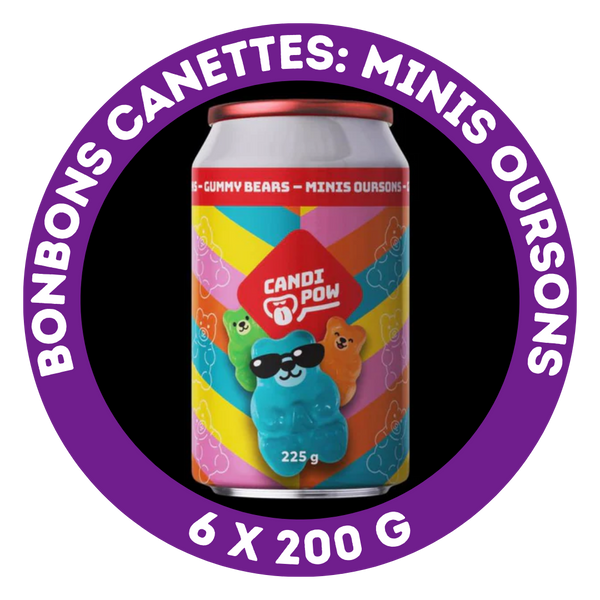 Bonbons canettes: minis oursons