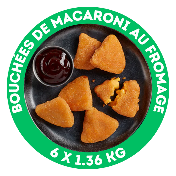 Bouchées de macaroni au fromage