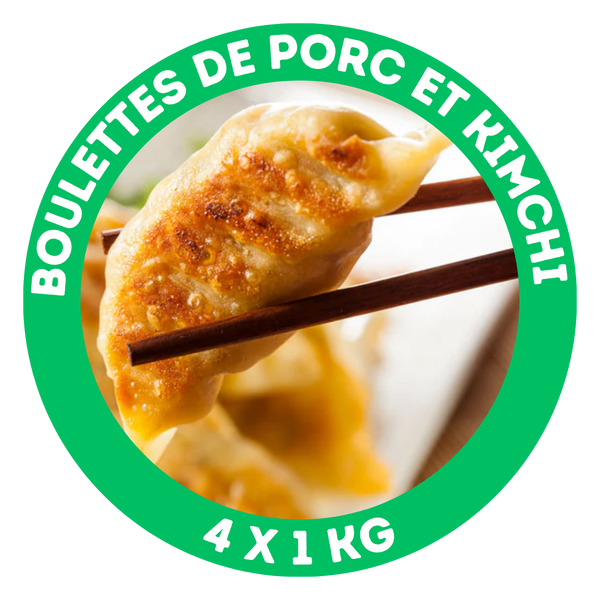 Boulettes de porc et kimchi (dumpling gyoza)