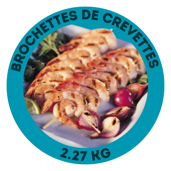 Brochettes de crevettes (31-40)