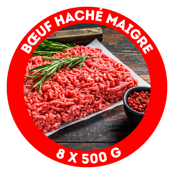 Bœuf haché maigre (en rouleau)