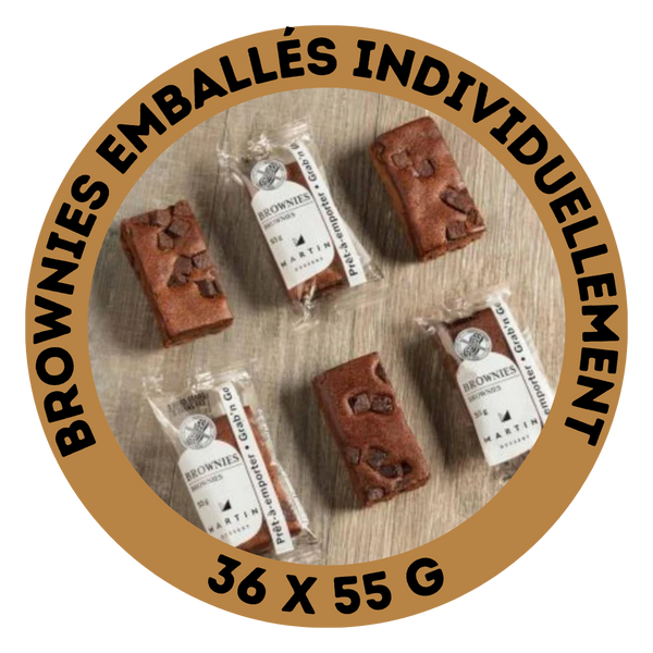 Brownies emballés individuellement