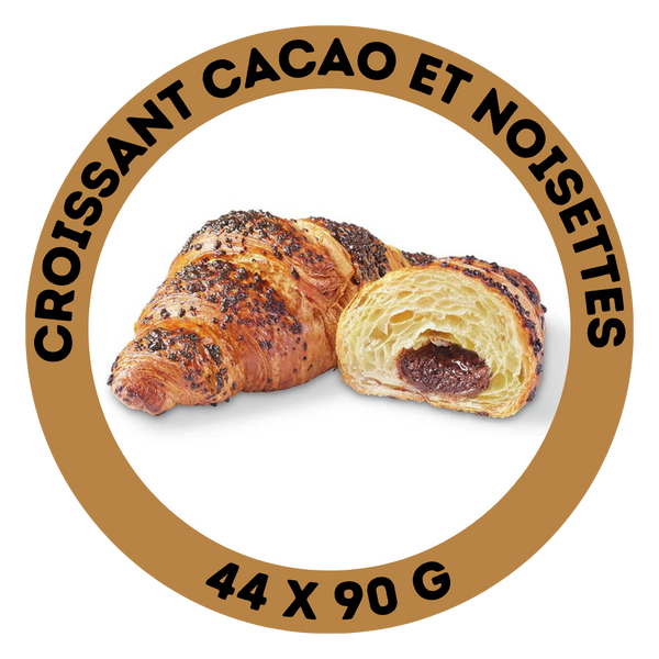 Croissant cacao et noisettes