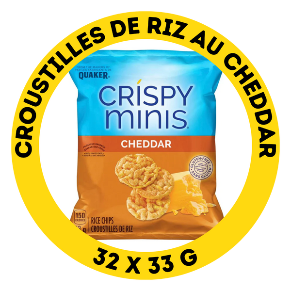 Croustilles de riz au cheddar