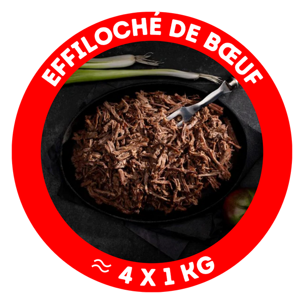 Effiloché de bœuf (prix au kilo)