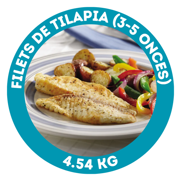 Filets de tilapia (3-5 onces)