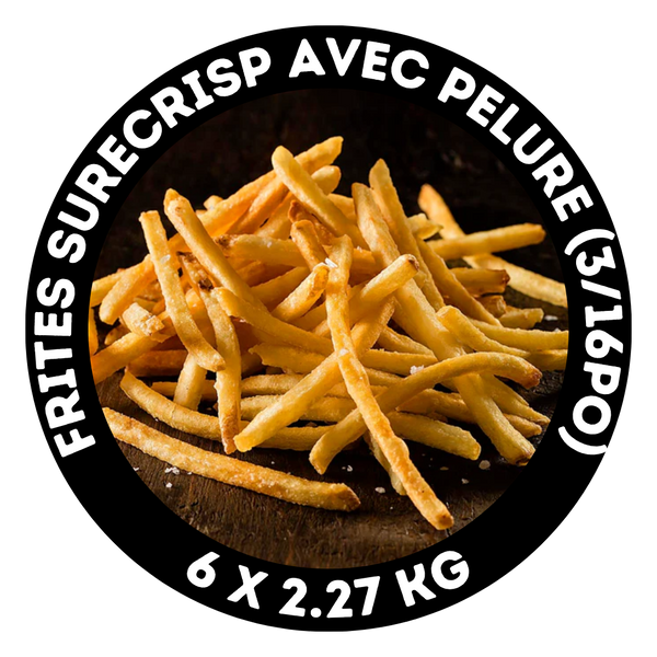 Frites SureCrisp avec pelure (3/16po)