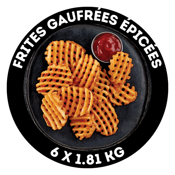 Frites gaufrées épicées