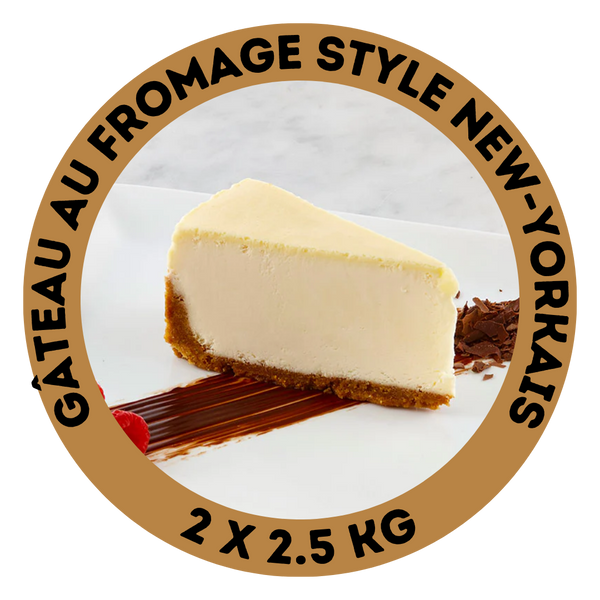 Gâteau au fromage style new-yorkais (28 portions)