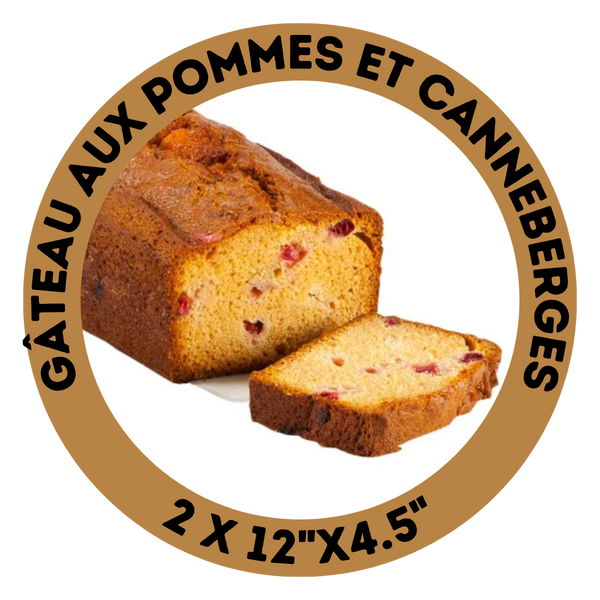 Gâteau aux pommes et canneberges (2)