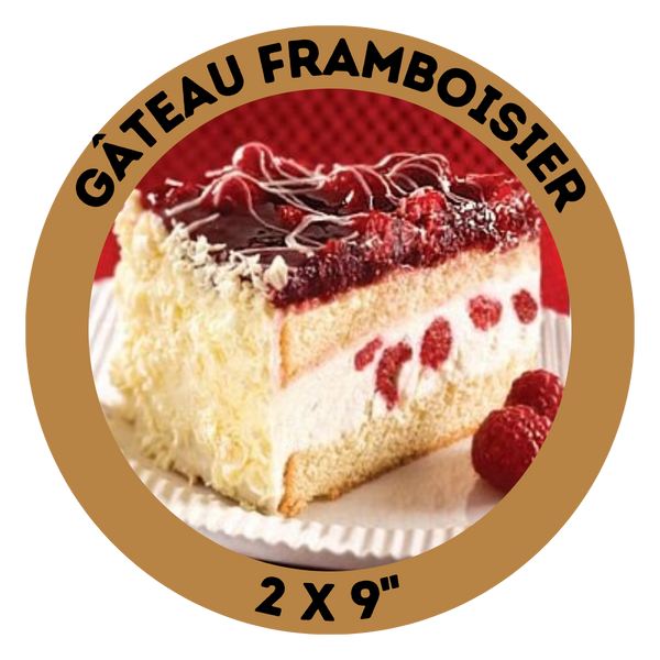 Gâteau framboisier (28 portions)