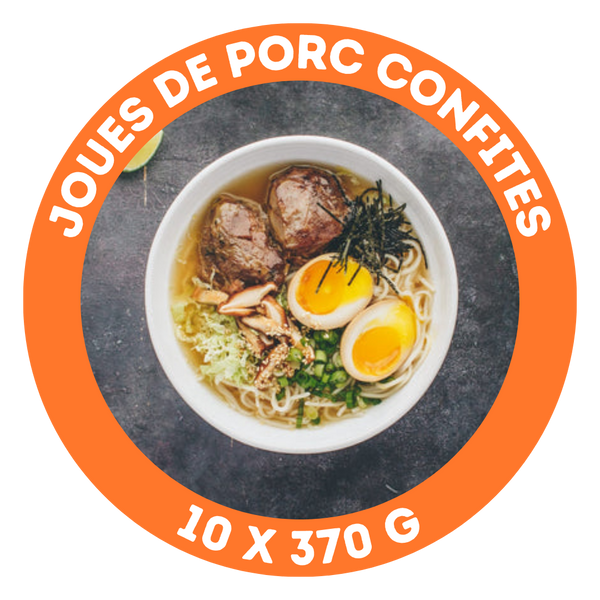 Joues de porc confites