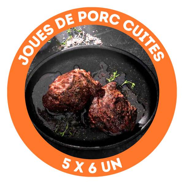 Joues de porc cuites (prix au kilo)