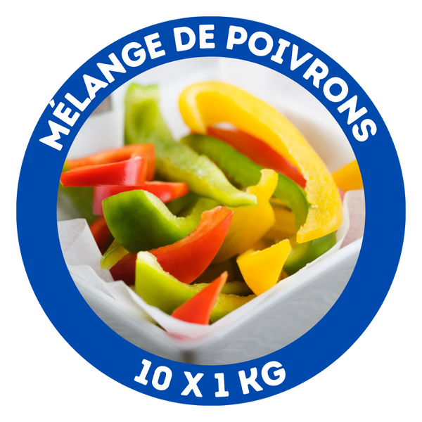 Mélange de poivrons surgelés