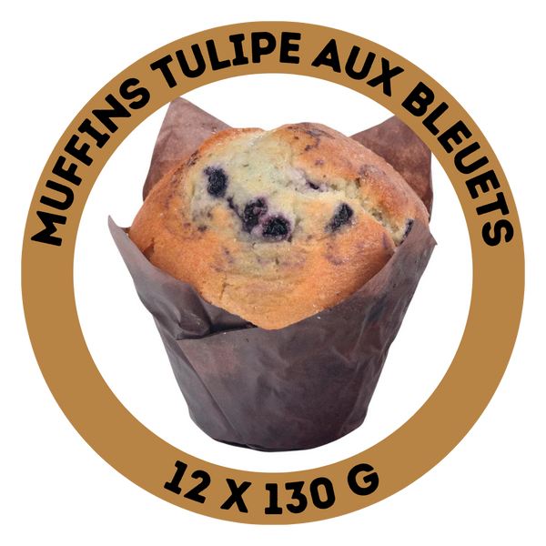 Muffins tulipe aux bleuets