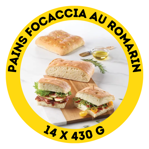 Pains focaccia au romarin