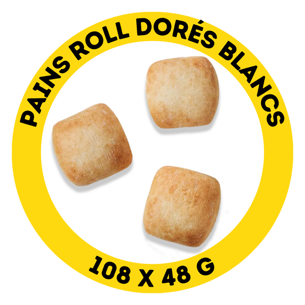 Pains roll dorés blancs