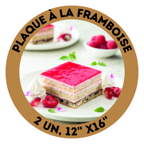 Plaque à la framboise