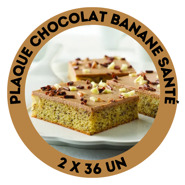 Plaque chocolat banane santé