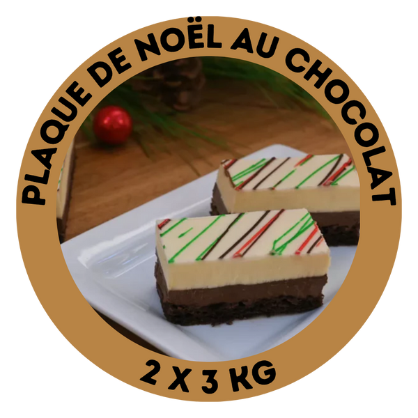 Plaque de Noël au chocolat