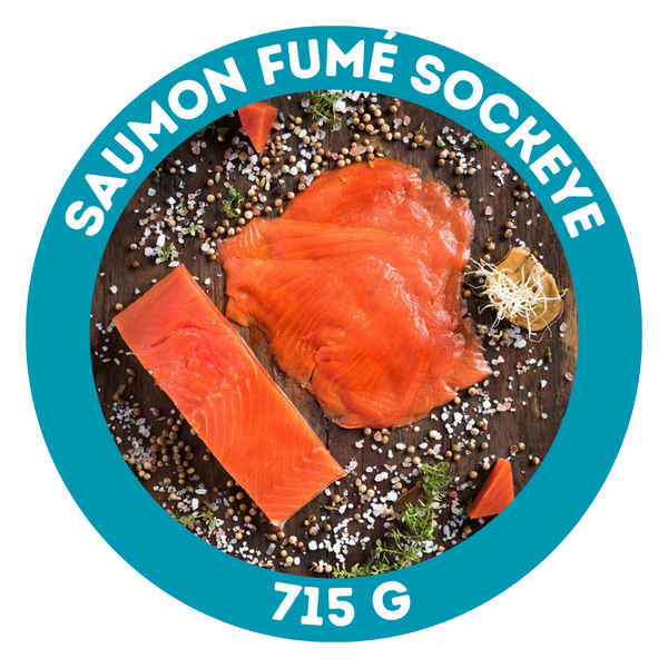 Saumon fumé Sockeye tranché